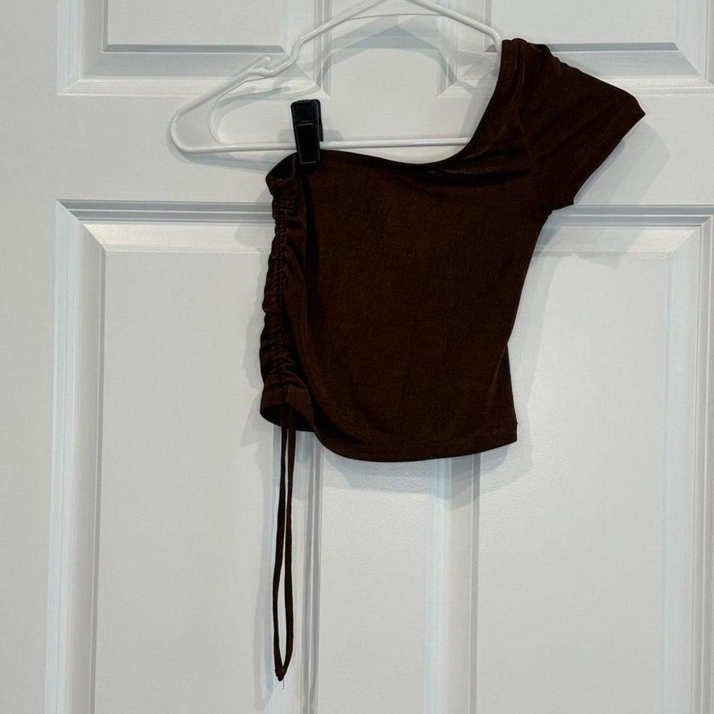 H&M Womans Sexy Brown Crop Top Size‎ Xsmall